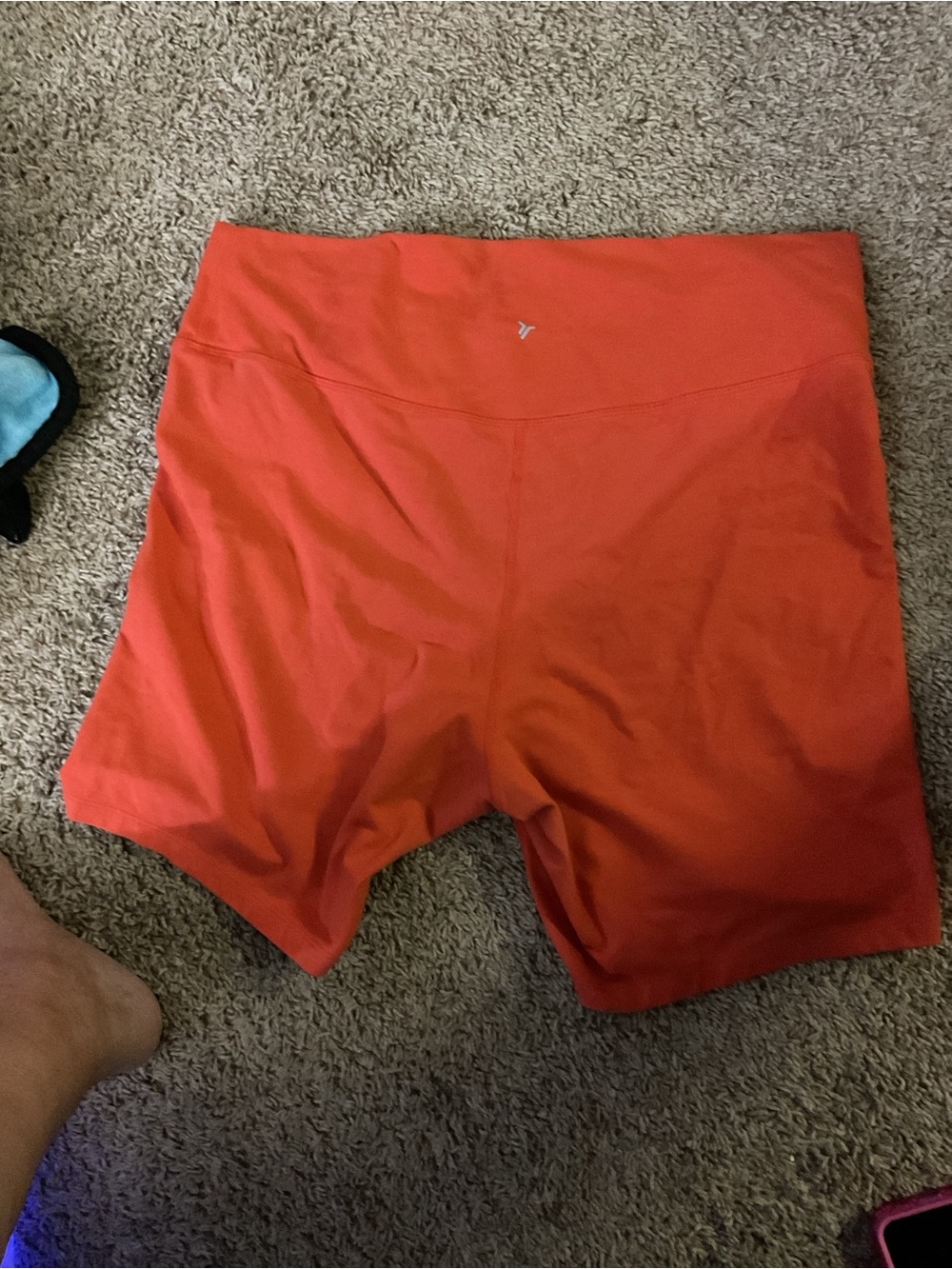 Old Navy Orange Bike Shorts with High Waist